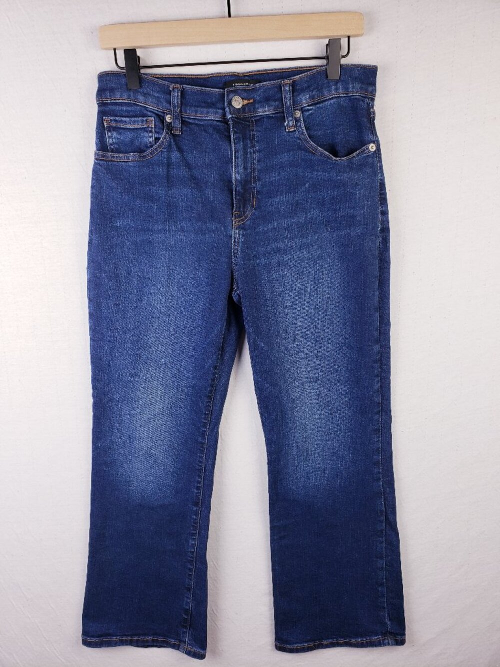 Banana Republic Jeans Cropped Bootcut Dark Wash Blue size 29/8